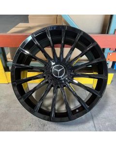 W849 Gloss Black 20x8.5 Et35 5x112 CB 66.6