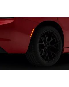 ZenDC7 For Dodge Charger 2015-2023 Animation Fender Bumper LED Side Marker Lights Includes Front and Rear Smoked