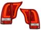 Torcia LED Tail Lights w/ Red Lens Chrome Housing For 05-15 Toyota Tacoma