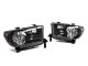 Black 2007-2013 Toyota Tundra 2008-2016 Sequoia Headlights Headlamps Left+Right