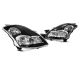 FOR 07-09 Altima Sedan Black Headlights w/ Smoke Reflector