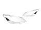 04-07 Fit BMW E60 5-Series Replacement Headlight Lens - White LED Brow