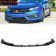 Fits 16-18 Honda Civic Coupe Sedan IKON V3 Style Front Bumper Lip Spoiler - PU