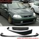 Fits 96-98 Honda Civic Hatchback SIR Front + Rear Bumper Lip + TR Front Grille