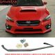 Fits 15-17 Subaru WRX STI V-Limited Style Front Bumper Lip Splitter Unpainted PP