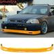 Fits 96-98 Honda Civic Mugen Style Painted Orange Front Bumper Lip - PU
