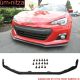 Fits 13-16 Subaru BRZ STI Style Front Bumper Lip Spoiler Unpainted Black PU