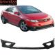 Fit 06-08 Honda Civic Coupe HF-P Style Front Bumper Lip Spoiler Splitter PU