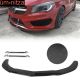 Fits 14-16 Benz CLA Class Front Bumper Lip Carbon Fiber Print + 2PC Splitter Rod