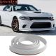 Universal Fit Front Bumper Lip Splitter Quick Chin EZ Install 100 Inch White