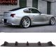 Fits 03-08 BMW Z4 E85 V1 Style Rear Bumper Lip Diffuser 5 Fin Matte Black ABS