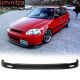 Fits 96-98 Honda Civic EK Mugen Style Front Bumper Lip Chin Spoiler Body Kit PP