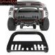 Fits 99-07 GMC Sierra Classic 1500 Bull Bar Carbon Steel Black 3
