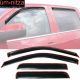 Fits 04-12 Chevy Colorado GMC Canyon Crew Cab Window Visors Acrylic 4Pc Set