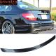 Fits 08-14 Benz W204 C Class AMG Trunk Spoiler Painted #755 Steel Gray Metallic