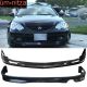 Fits 02-04 Acura RSX Coupe Lip Front +Rear Bumper Lip Spoiler PU