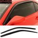 Fits 08-23 Dodge Challenger Acrylic 2PCS Tape-On Window Visors Wind Deflector
