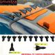 Fits Honda Jet Style 10PCS Roof Shark Fin Spoiler Diffuser Vortex Generator PP