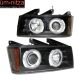 Fits 04-10 Chevy Colorado BLK Halo Projector Headlights CCFL