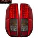Fits 05-08 Nissan Frontier LED Tail Lights Red Smoke