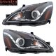 Fits 03-07 Accord 2D 4D Hybrid Projector Headlights Halo Black