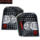 Fits 07-10 Dodge Caliber Full LED Altezza Tail Lights Lamp Black Lens Pair