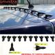 Universal Fit Black V Style Generator Shark Fin Spoiler Diffuser Jet PP 10 Pcs