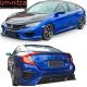 Fits 16-18 Civic Sedan Concept Front & Rear Bumper Conversion & Side Skirts