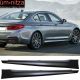 Fits 17-23 BMW G30 5 Series MT-Tech Side Skirt Extension Unpainted Black Pair