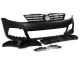 VW Jetta 11-17 MK6 VI R Style Front Bumper Cover LED Fog DRL Black Trim