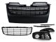 VW JETTA MK5 BLACK BADGELESS GRILLE + CENTER GRILLE + FOG GRILLES + UPPER TRIM