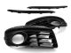 06-09 VW JETTA MK5 OPEN VENT FOG LIGHT GRILLES W/ UPPER TRIM - BLACK