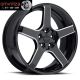 Milanni 20X8.5  464 VK-1 5x110/5x115 ET38 Gloss Black Milled Wheel (1)