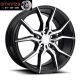 NICHE 19x8.5  ASCARI M166 5x4.5 +45 Gloss Black/Brushed Face Wheels New Set
