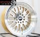 STR 601 20X10.5 5X114.3 et20 GOLD MACHINE LIP Wheel (1 Rim Only)