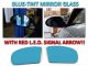2001-2007 Mercedes C Class W203 Red Arrow LED Blue Glass Side Mirrors Upgrade
