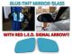 2008-2009 Mercedes C Class W204 Red Arrow LED Blue Glass Side Mirrors Upgrade