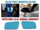 1994-2000 Mercedes C Class W202 Red Arrow LED Blue Glass Side Mirrors Upgrade