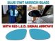 2007-2009 Mercedes S Class W221 Red Arrow LED Blue Glass Side Mirrors Upgrade