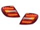2008-2011 Mercedes C Class W204 4D REVi Facelift Style Red / Clear Light Bar LED Tail Light