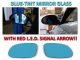 1998-2002 Mercedes CLK Class W208 Red Arrow LED Blue Glass Side Mirrors Upgrade