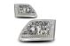 97-03 Ford Super Duty: Winjet Headlights, Euro Style - Chrome/Clear