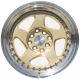 AodHan 15x8  AH01 4x100/114.3 +20 Gold Machined Lip Wheels (Set 4)