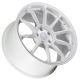 AodHan 18X9  AH06 5X100 +30 White Rims Aggressive Fits Brz Impreza Neon Tc Golf