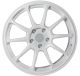 AodHan 18X10  AH06 5X114.3 +25 White Rims Aggressive Fits Civic Veloster Lancer