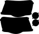 Chrysler Aspen (07-  ) Headlight Covers