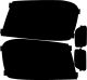 Chevy Trailblazer (07-  ) Headlight Covers