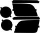 Ford Mustang GT (05-08) Headlight Covers