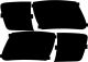 GMC Acadia (07-  ) Tail Light Covers