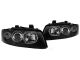 Audi A4 B6 Headlights - Black RS4 Look - D1S Type